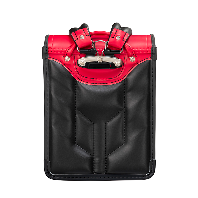 フィットちゃんランドセルハンサムボーイ楽ッション(チェリー×メタルグレー)安ピカッタイプ＋楽ッション