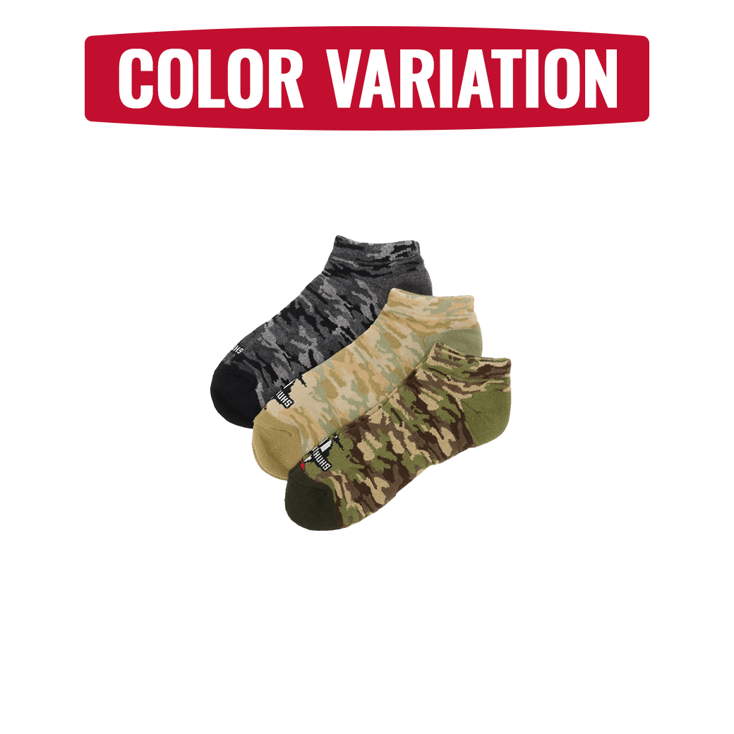 CHUMS（チャムス）3Pブービーカモアンクルソックス（ソックス/靴下）3P Booby Camo Ankle Socks