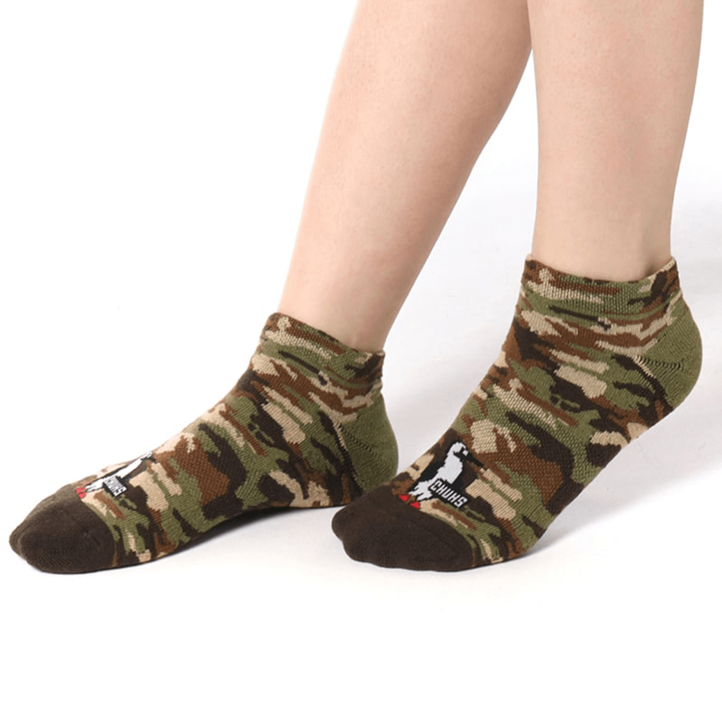 CHUMS（チャムス）3Pブービーカモアンクルソックス（ソックス/靴下）3P Booby Camo Ankle Socks