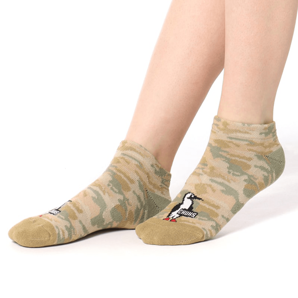 CHUMS（チャムス）3Pブービーカモアンクルソックス（ソックス/靴下）3P Booby Camo Ankle Socks