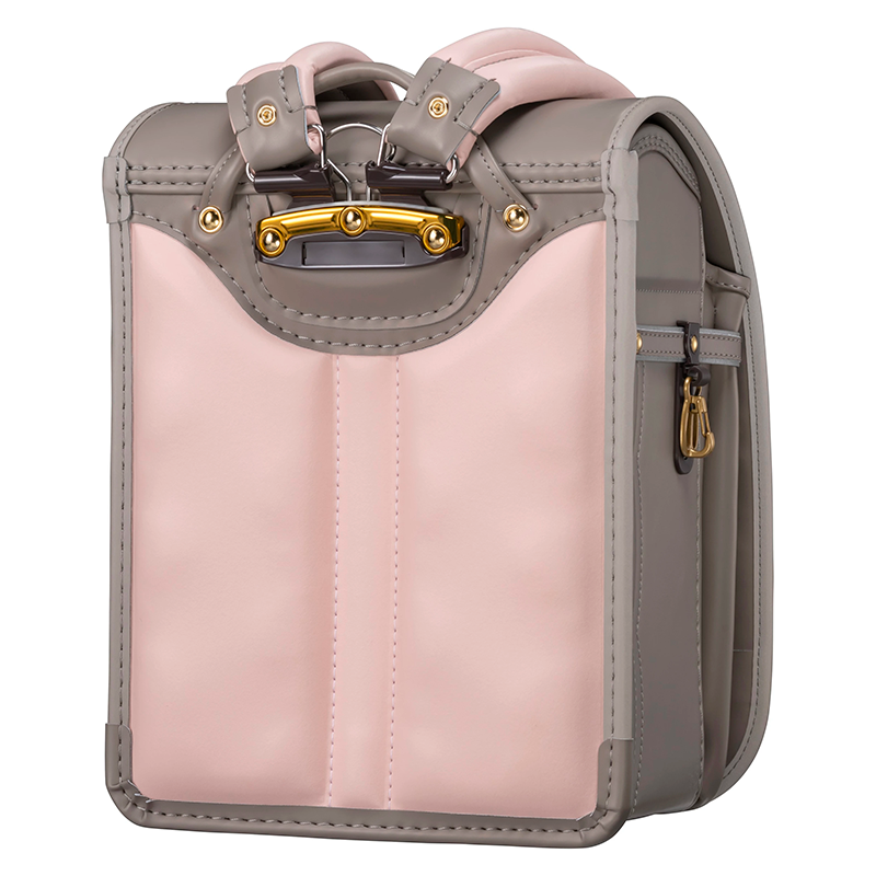 フィットちゃんランドセルフロル(スモークブラウン×スモークブラウン)安ピカッタイプ＋楽ッション