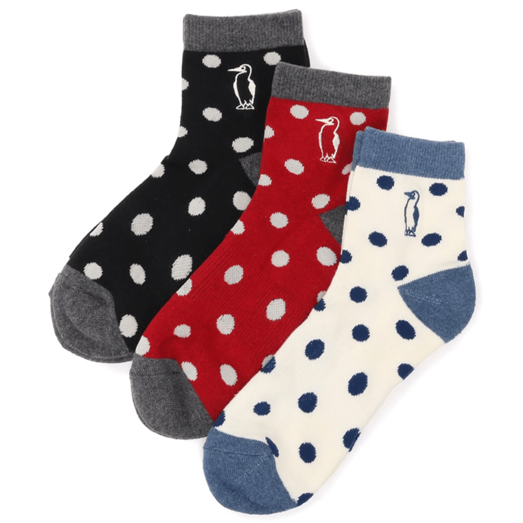CHUMS（チャムス）3Pブービードットクルーソックス（ソックス/靴下）3P Booby Dots Crew Socks
