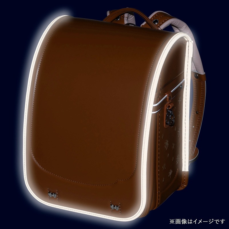 フィットちゃんランドセルシュシュ・フローラ(キャメル×キャメル)安ピカッタイプ+楽ッション+軽量