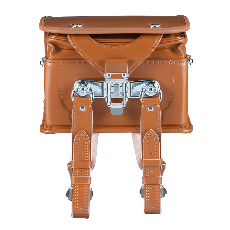 フィットちゃんランドセルシュシュ・フローラ(キャメル×キャメル)安ピカッタイプ+楽ッション+軽量