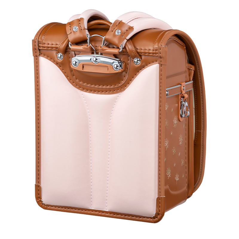 フィットちゃんランドセルシュシュ・フローラ(キャメル×キャメル)安ピカッタイプ+楽ッション+軽量