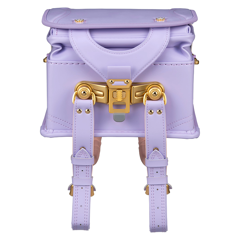 フィットちゃんランドセルフロル(ペールラベンダー×ペールラベンダー)安ピカッタイプ＋楽ッション