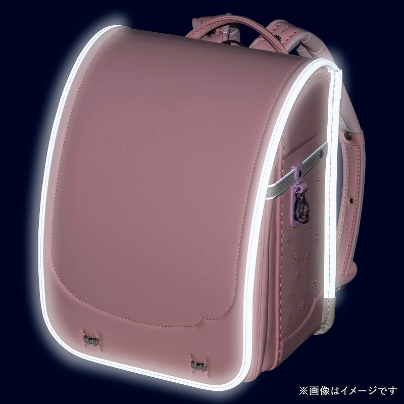 フィットちゃんランドセルシュシュ・フローラ(ペールピンク×ベージュ)安ピカッタイプ+楽ッション+軽量