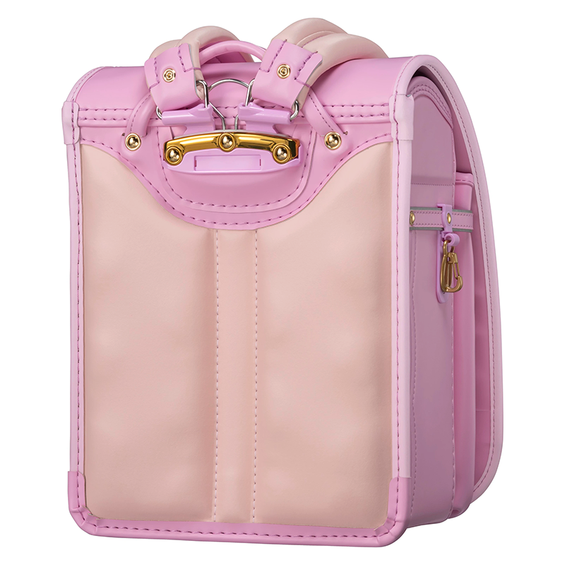 フィットちゃんランドセルフロル(ベビーピンク×ベビーピンク)安ピカッタイプ＋楽ッション