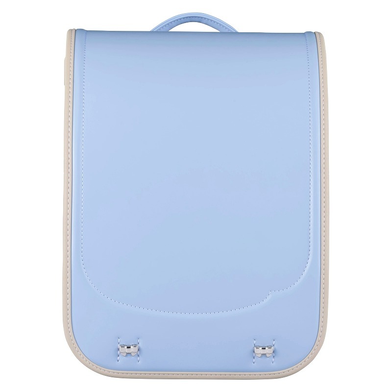 フィットちゃんランドセルシュシュ・フローラ(ペールブルー×ベージュ)安ピカッタイプ+楽ッション+軽量