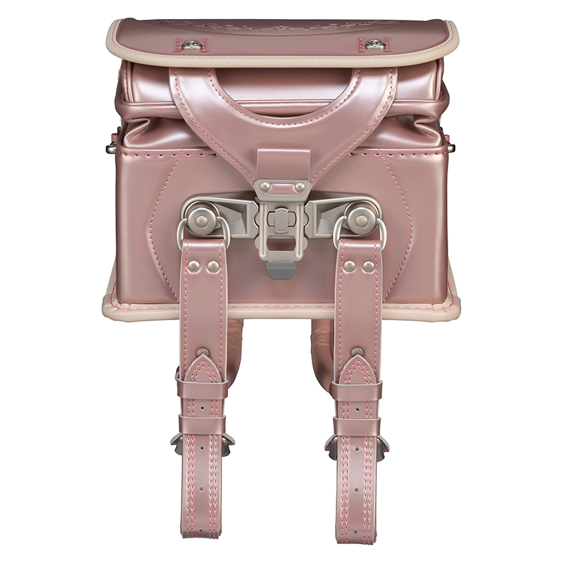 フィットちゃんランドセルリノル(シャパンピンク×ベージュ)安ピカッタイプ＋楽ッション