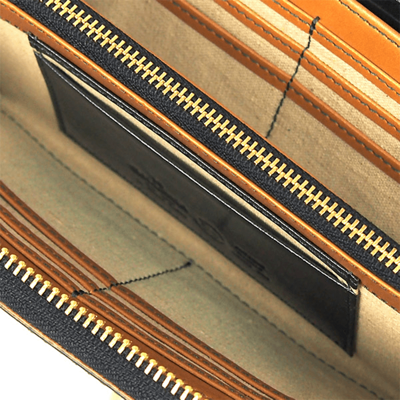 la GALLERIA（ラ・ガレリア）Laccato（ラッカート）ラウンドファスナーロングウォレット