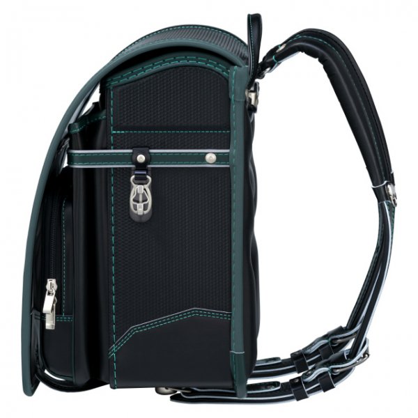 大ちゃん　ファスナー加工シェルター1枚,ポール6本 フィットちゃんランドセルカーボンロック(クロ×グリーン)安ピカッ