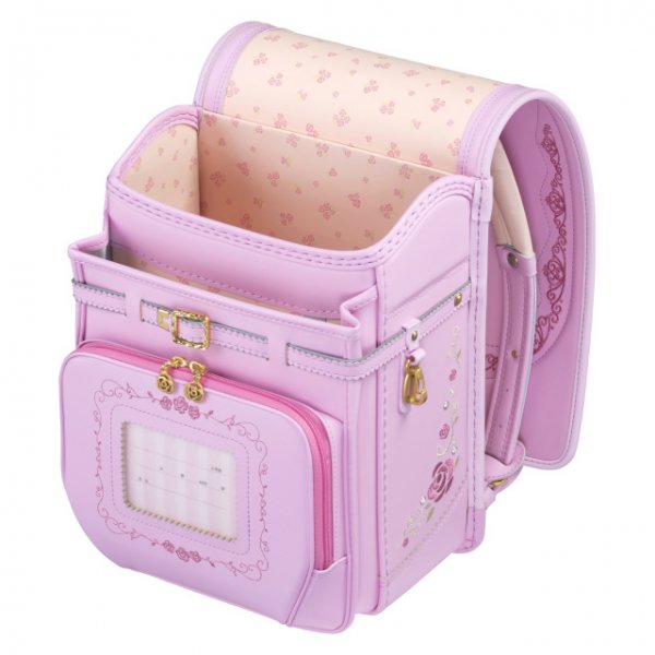 フィットちゃんランドセルロイヤルローズプルミエール(ベビーピンク×ベビーピンク)安ピカッタイプ＋楽ッション　