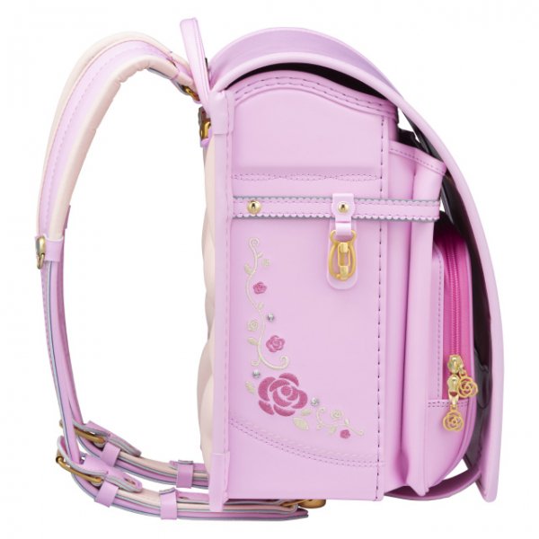 フィットちゃんランドセルロイヤルローズプルミエール(ベビーピンク×ベビーピンク)安ピカッタイプ＋楽ッション　