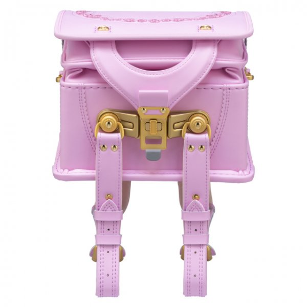 フィットちゃんランドセルロイヤルローズプルミエール(ベビーピンク×ベビーピンク)安ピカッタイプ＋楽ッション　