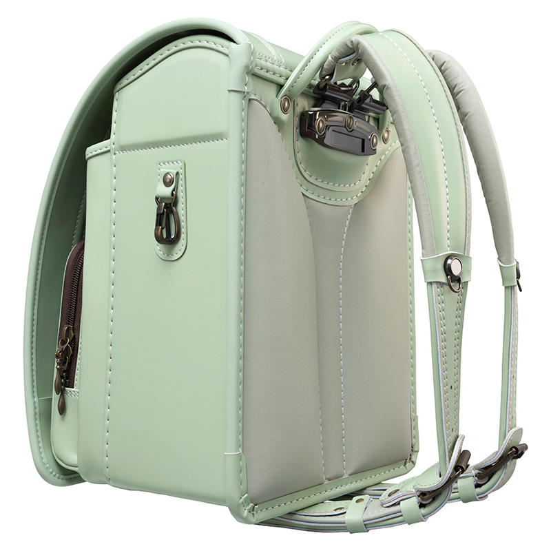 フィットちゃんランドセルルーモ(ピスタチオグリーン×ピスタチオグリーン)安ピカッタイプ＋楽ッション