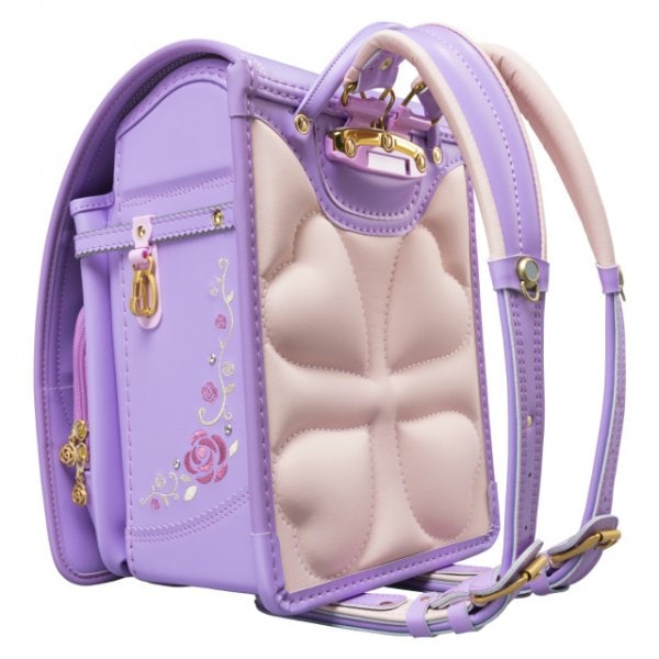フィットちゃんランドセルロイヤルローズプルミエール(ラベンダー×ラベンダー)安ピカッタイプ＋楽ッション　