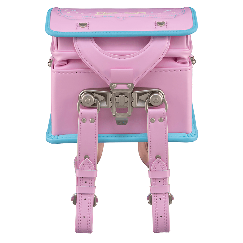 フィットちゃんランドセルパステルガール(ベビーピンク×アクア)安ピカッタイプ＋楽ッション
