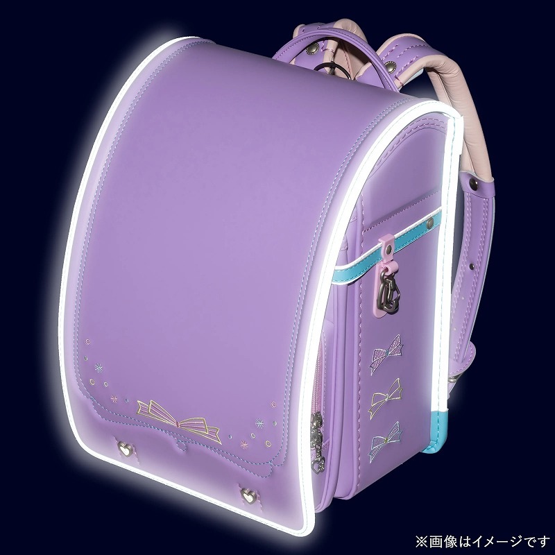 フィットちゃんランドセルパステルガール(ラベンダー×アクア)安ピカッタイプ＋楽ッション