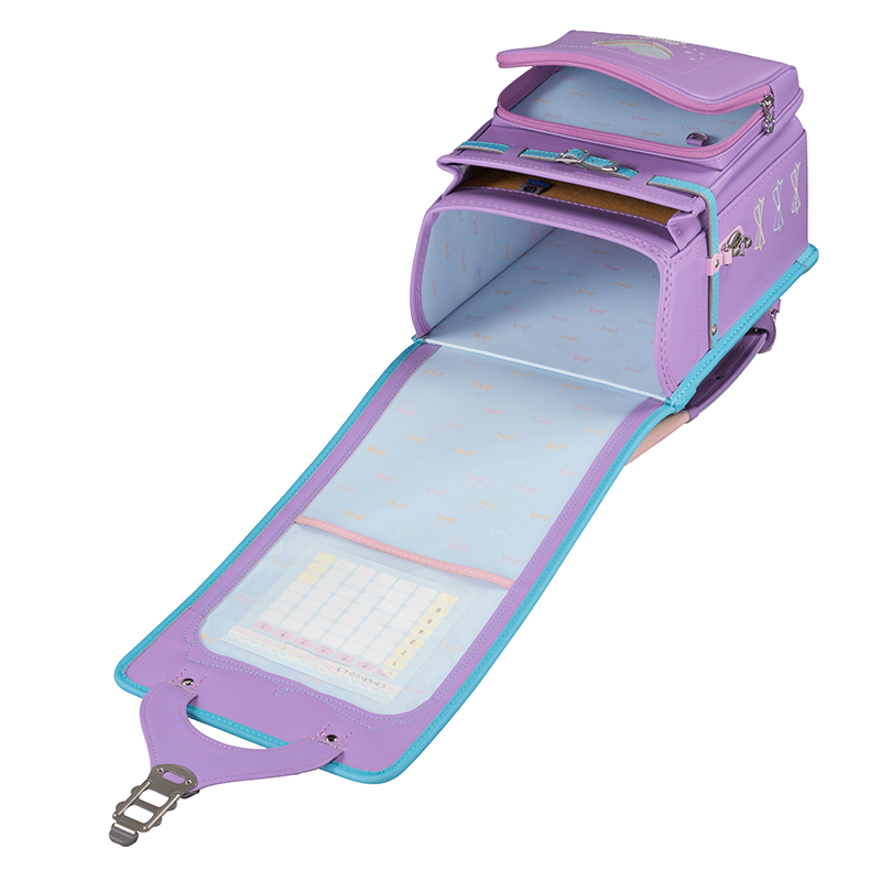 フィットちゃんランドセルパステルガール(ラベンダー×アクア)安ピカッタイプ＋楽ッション