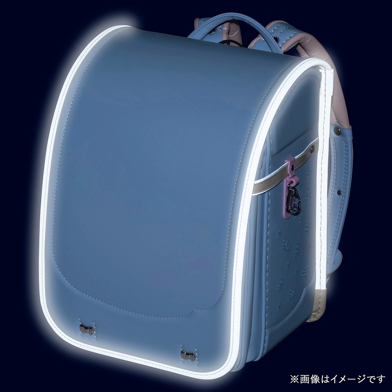 フィットちゃんランドセル シュシュ・フローラ(ペールブルー×ベージュ)安ピカッタイプ+楽ッション+ワイドタイプ