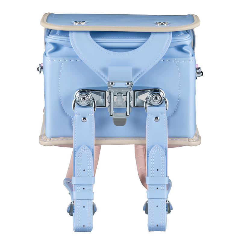 フィットちゃんランドセル シュシュ・フローラ(ペールブルー×ベージュ)安ピカッタイプ+楽ッション+ワイドタイプ