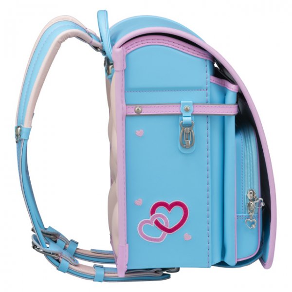 フィットちゃんランドセルあい・愛ティアラ(アクア×ベビーピンク)安