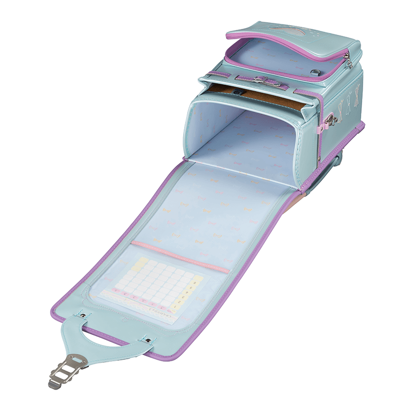 フィットちゃんランドセルパステルガール(ミントグリーン×ラベンダー)安ピカッタイプ＋楽ッション