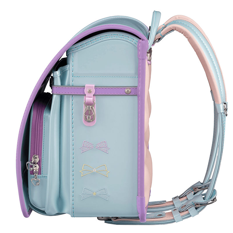 フィットちゃんランドセルパステルガール(ミントグリーン×ラベンダー)安ピカッタイプ＋楽ッション
