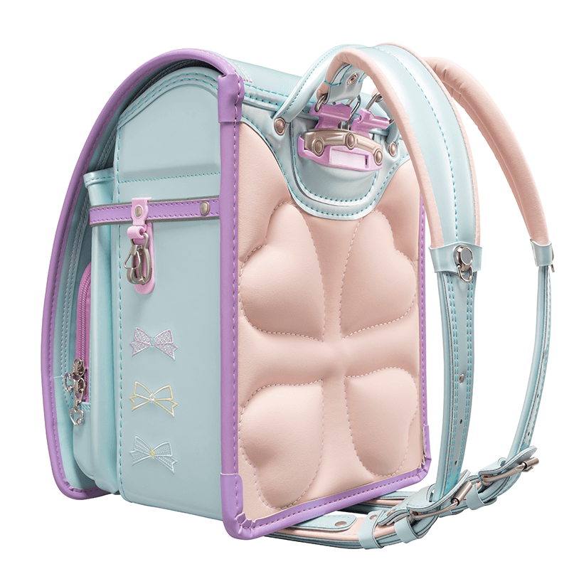 フィットちゃんランドセルパステルガール(ミントグリーン×ラベンダー)安ピカッタイプ＋楽ッション