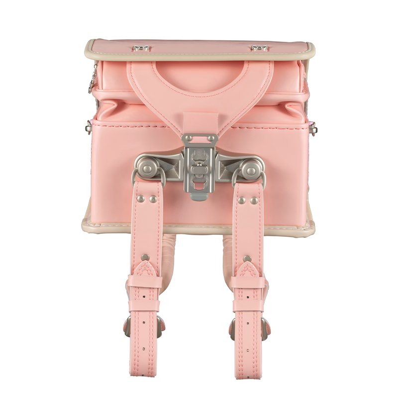 フィットちゃんランドセルプティガール(ペールピンク×ベージュ)安ピカッタイプ＋楽ッション　