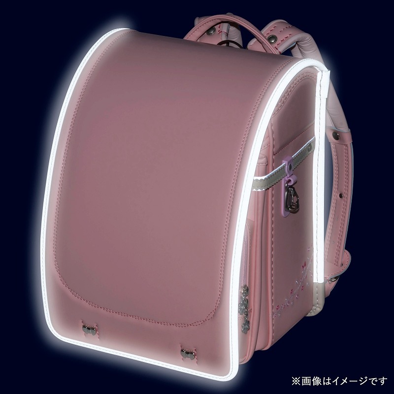 フィットちゃんランドセルプティガール(ペールピンク×ベージュ)安ピカッタイプ＋楽ッション　