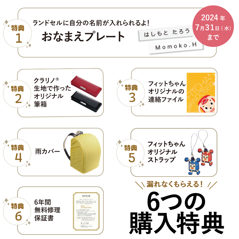 フィットちゃんランドセルあい・愛ティアラ(チェリー×チェリー