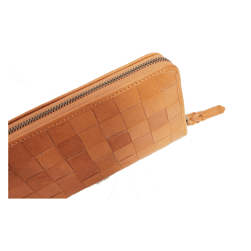 fes（フェス）本革ラウンドファスナー長財布ブラウン