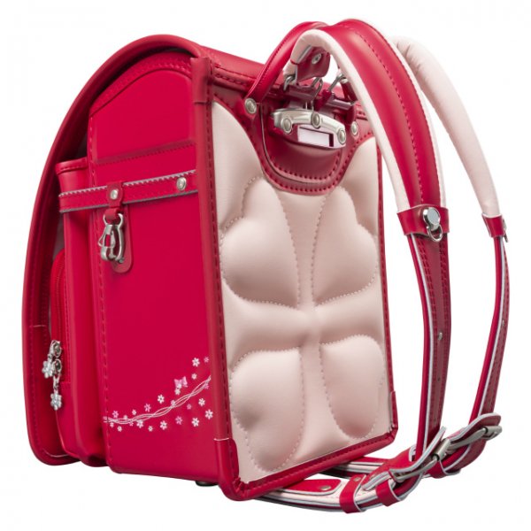 フィットちゃんランドセルプティガール(チェリー×チェリー)安ピカッタイプ＋楽ッション　