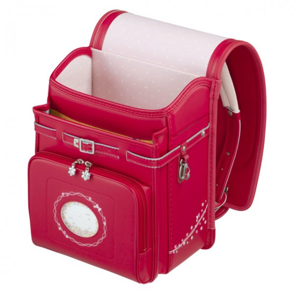 フィットちゃんランドセルプティガール(チェリー×チェリー)安ピカッタイプ＋楽ッション　