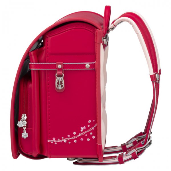 フィットちゃんランドセルプティガール(チェリー×チェリー)安ピカッタイプ＋楽ッション　