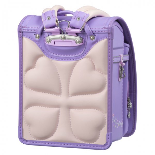 フィットちゃんランドセルプティガール(ラベンダー×ラベンダー)安ピカッタイプ＋楽ッション　
