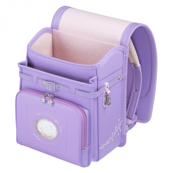 フィットちゃんランドセルプティガール(ラベンダー×ラベンダー)安ピカッタイプ＋楽ッション　