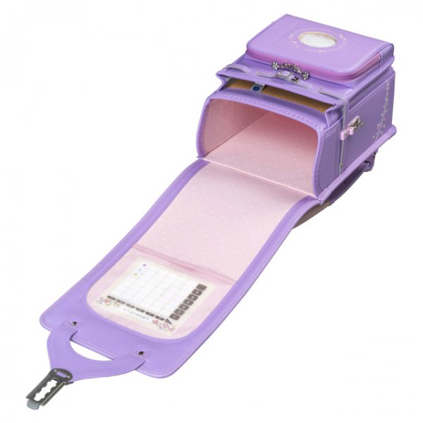 フィットちゃんランドセルプティガール(ラベンダー×ラベンダー)安ピカッタイプ＋楽ッション　