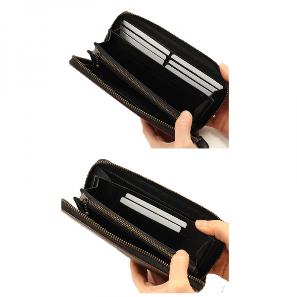 Dakota BLACK LABEL（ダコタブラックレーベル）セルバラウンドファスナー長財布イタリア製牛革