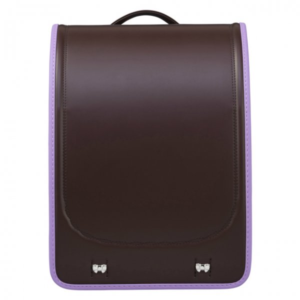 フィットちゃんランドセルプティガール(ココアブラウン×ラベンダー)安ピカッタイプ＋楽ッション　