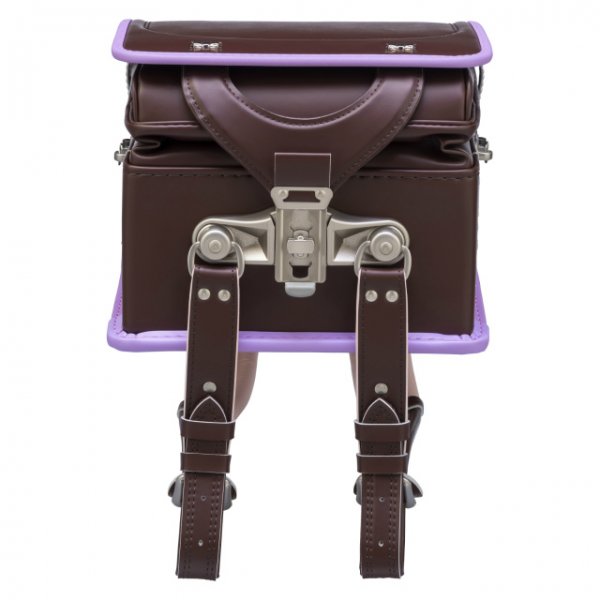 フィットちゃんランドセルプティガール(ココアブラウン×ラベンダー)安ピカッタイプ＋楽ッション　