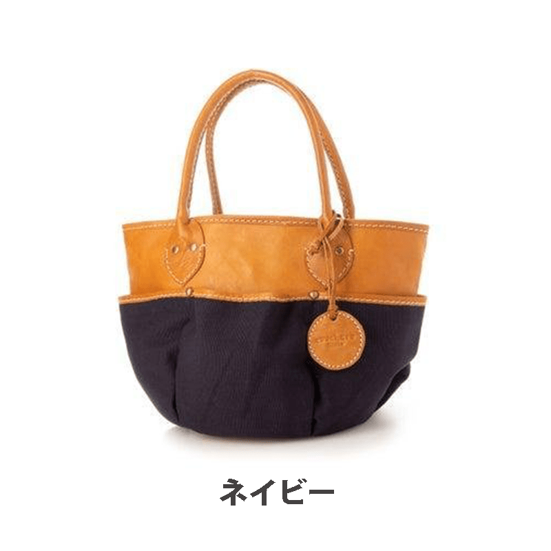 zucchero filato（ズッケロフィラート）本革×キャンバスハンドバッグB5