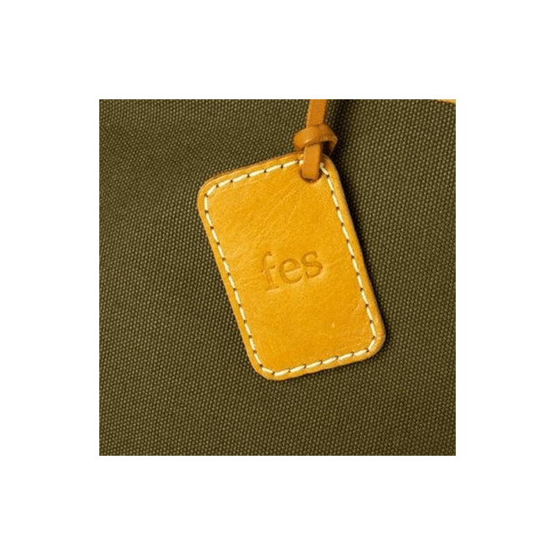 fes（フェス）本革×キャンバスマチ広ランチハンドバッグ