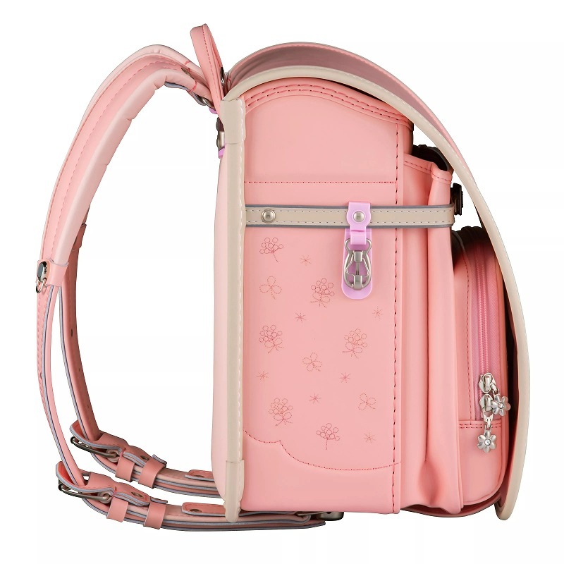 フィットちゃんランドセルシュシュ・フローラ(ペールピンク×ベージュ)安ピカッタイプ+楽ッション