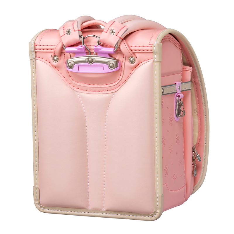 フィットちゃんランドセルシュシュ・フローラ(ペールピンク×ベージュ)安ピカッタイプ+楽ッション