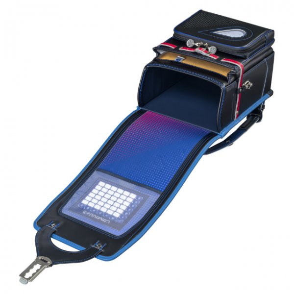 フィットちゃんランドセルアスリートボーイ(クロ×レッド)安ピカッタイプ