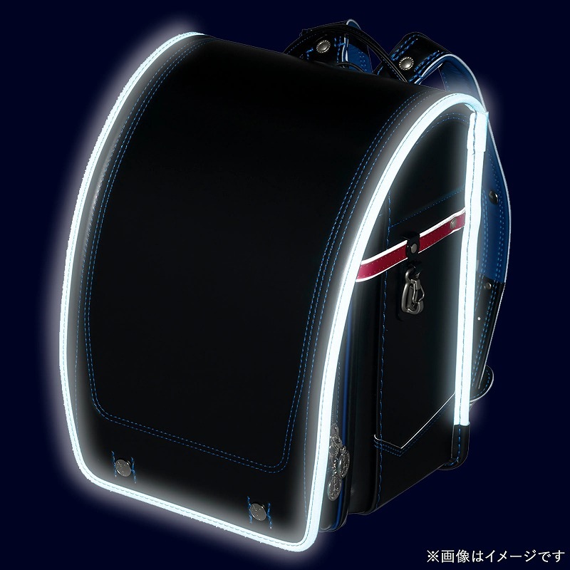 フィットちゃんランドセルアスリートボーイ(クロ×レッド)安ピカッタイプ