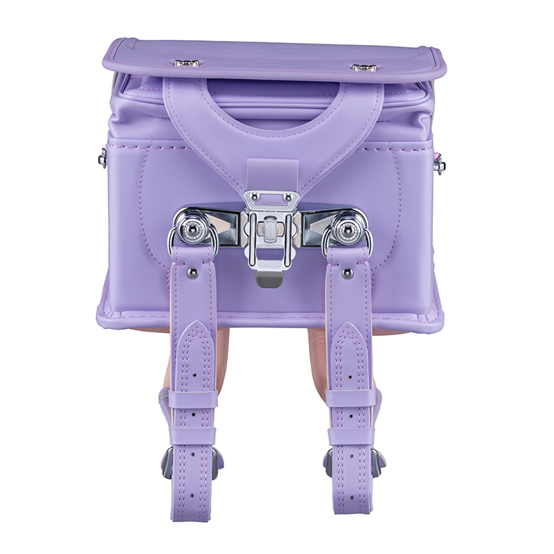 フィットちゃんランドセルシュシュ・フローラ(ペールラベンダー×ペールラベンダー)安ピカッタイプ+楽ッション